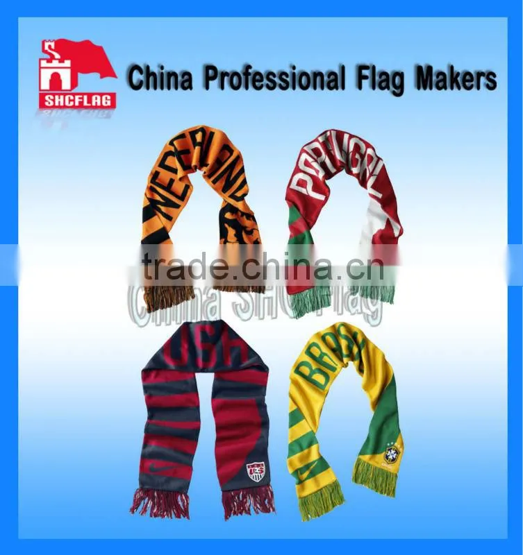 Custom british national knit flag scarf