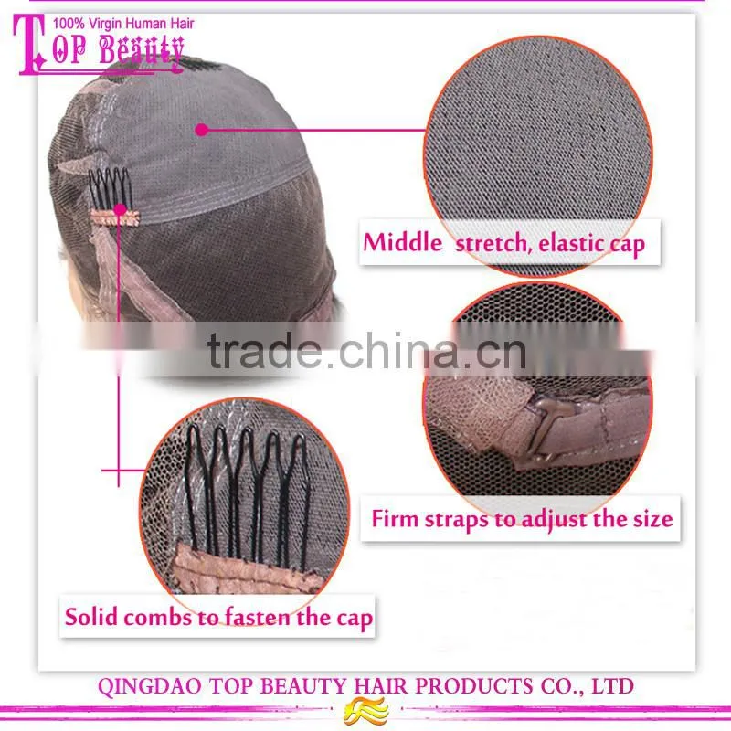 Hot selling long straight hair wig real brazilian full lace wigs human hair