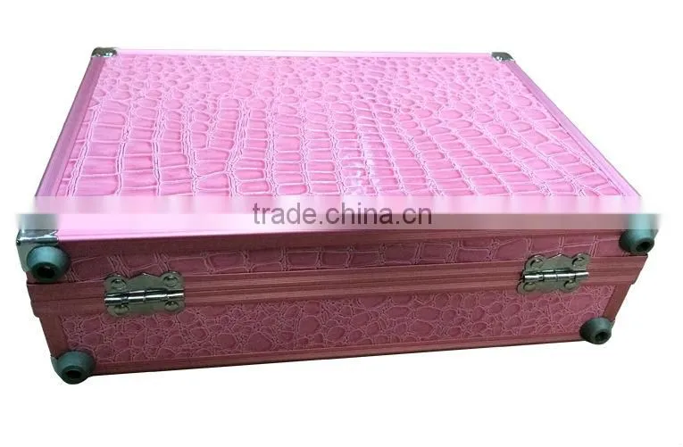 HX-S7710 crocodile Pink aluminum tool cases