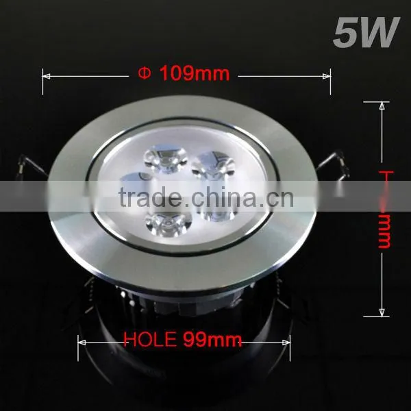5W Aluminum LED Einbauspot quadratisch 3000K