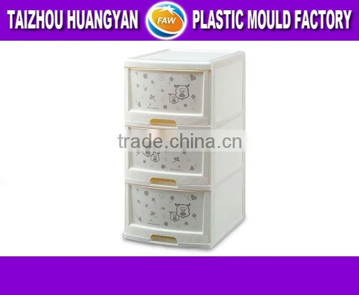 OEM custom injection plastic drawer storage box mould