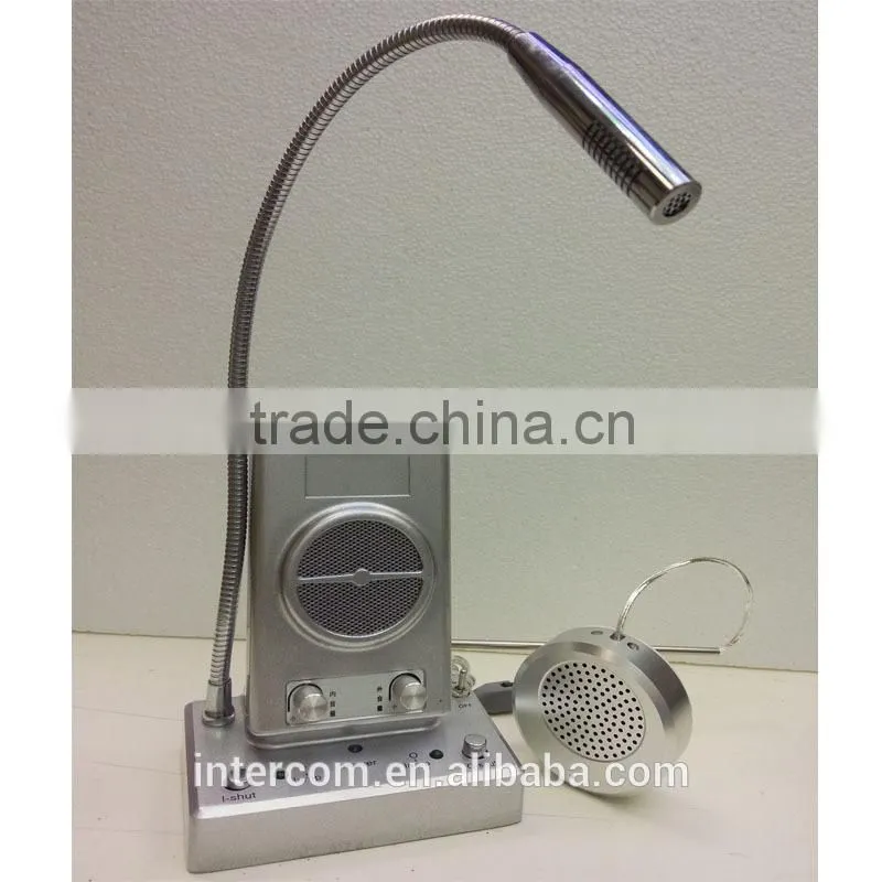 Dual way intercom kits for bank counter