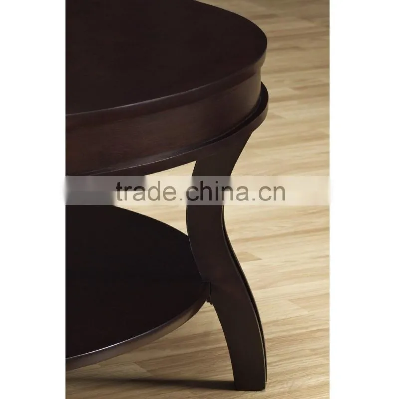 Hobby lobby furniture wooden round coffee table with solid wood legs