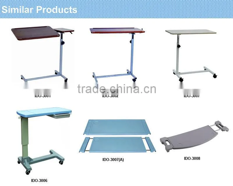 Adjustable Hospital Bed Dining Table