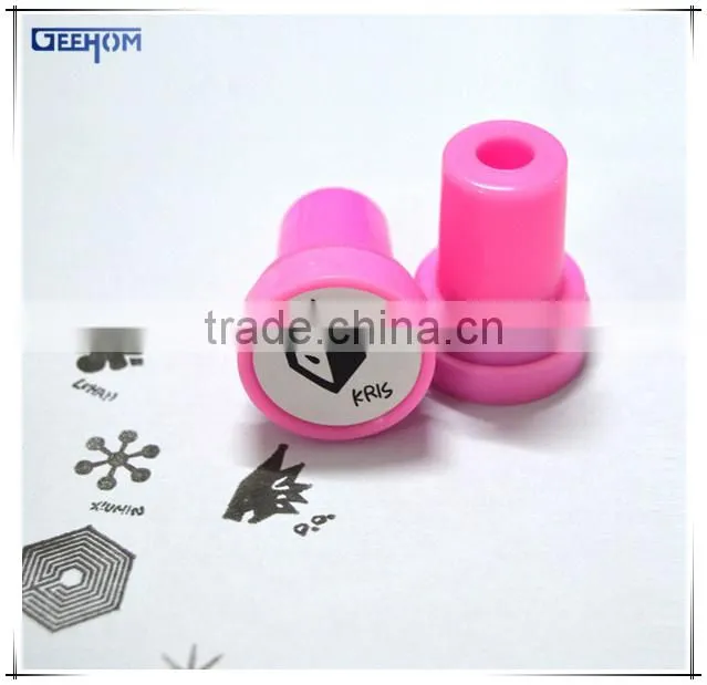 children ink stamp round shape