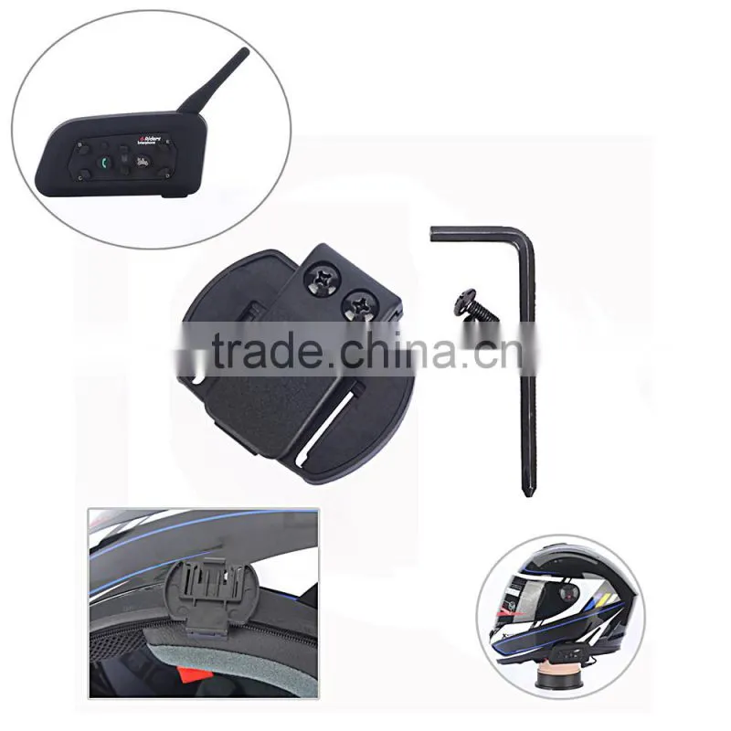 2016 new! 2 pcs Bluetooth Motorcycle Helmet Intercom Interphone Headset intercomunicador motocicleta with Updated soft earphone