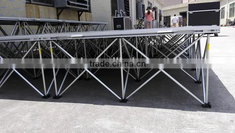 Manufacturer Price! Portable Stage Color Black Or Grey Wedding Stage Backdrop Decoration