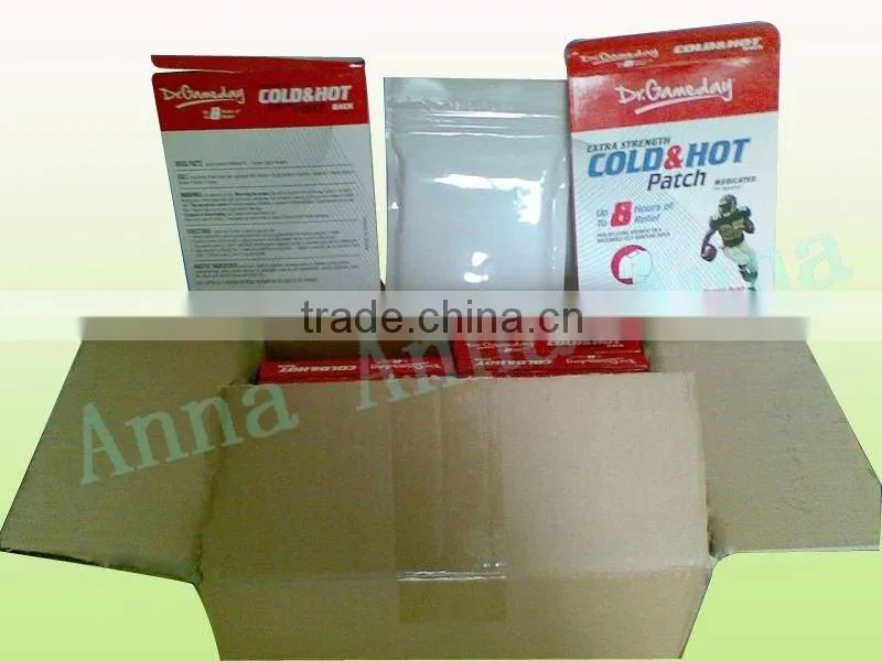 FL-002 Pure Herbal Extract cold&hot pain relief gel patch