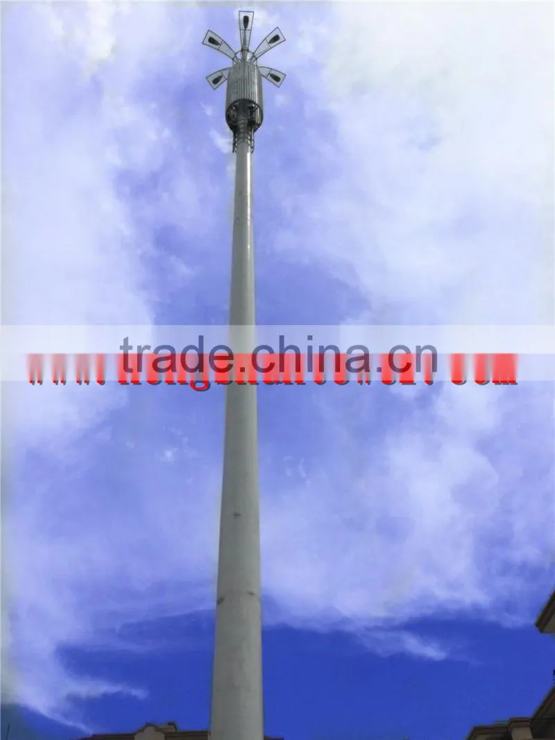 35M telecom landescape steel tower suqare lamp sculpt