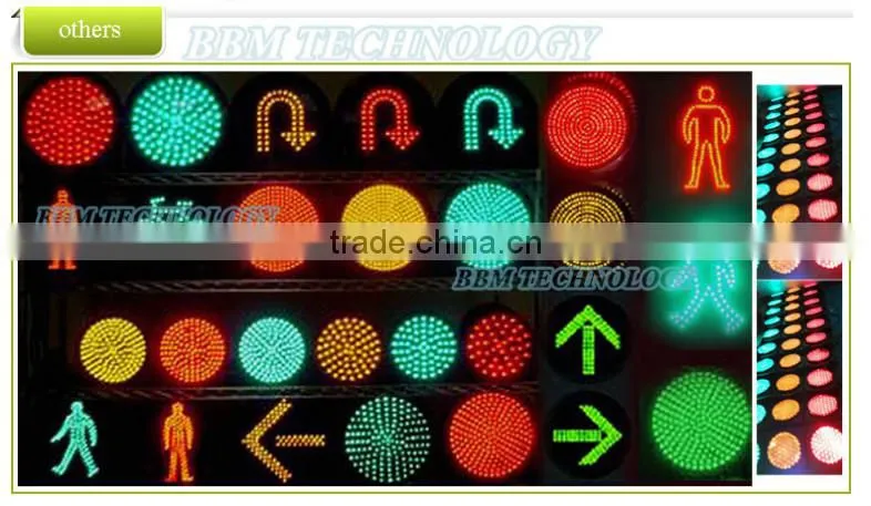 8" traffic light lens red yellow green arrow