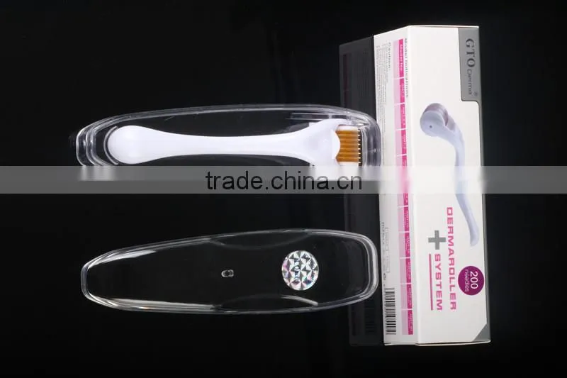 GTO brand Glad roller with 200pcs titanium needles GMT200T derma roller for hair treatment and skin care
