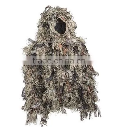 Woodland Camouflage Ghillie Hunting Suit Light Weight Green Brown