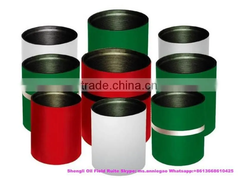 API carbon steel and stainless steel pipe coupling male female for tubing and casing