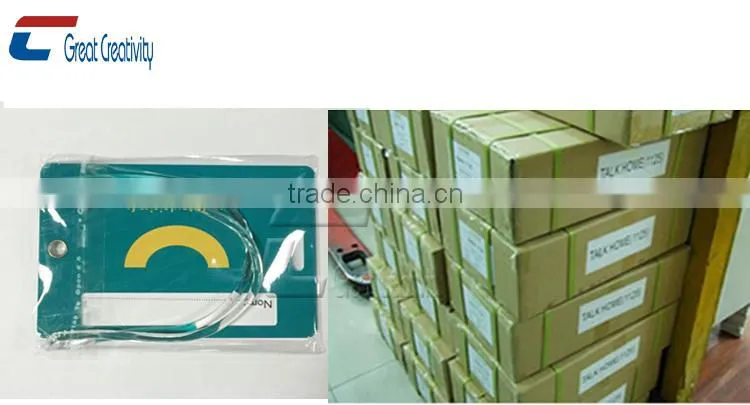 bright color three-dimensional 3d printing pvc luggage tags