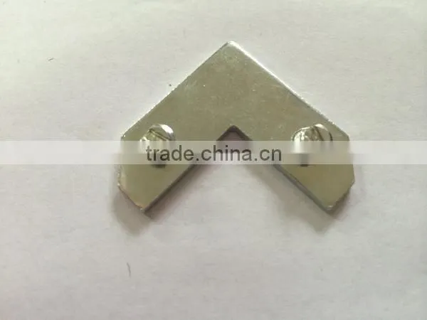 low carbon steel tapped angles/ corner iron/ stamping part