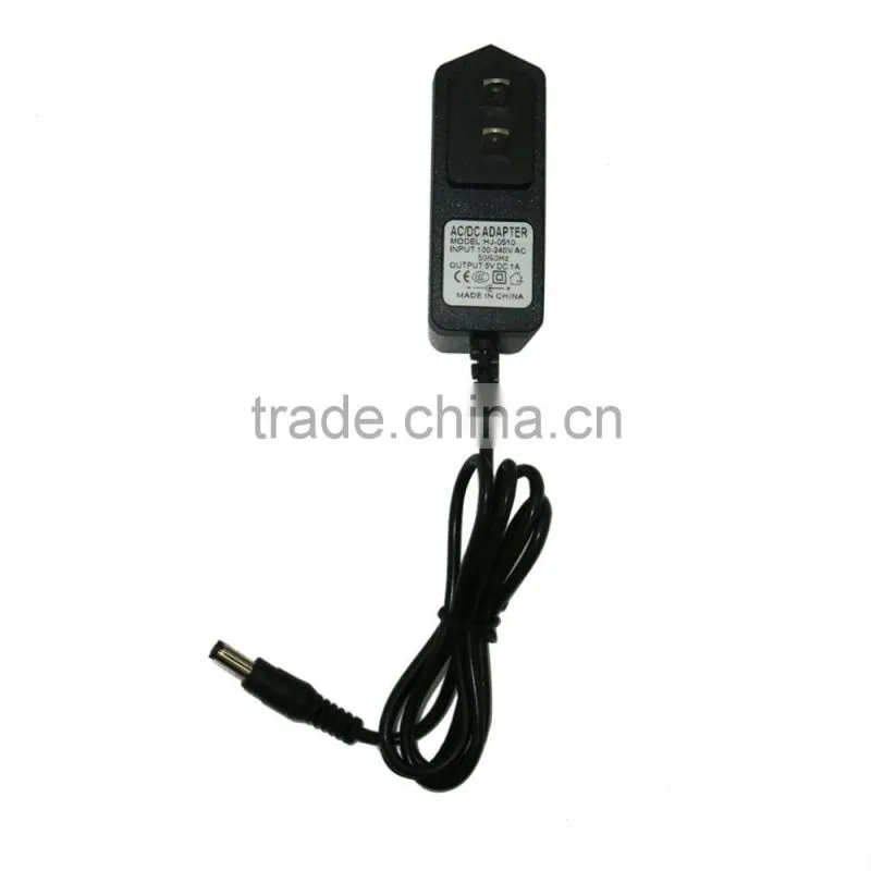 Durable DC 5V 1A Power Adapter AC 100V- 240V 5.5mm 2.1mm AC/DC Adapter US Plug
