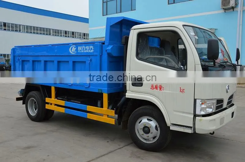 DFAC mini sealed garbage collection truck from original factory