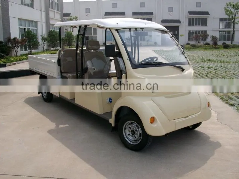 48v 4 seater rear cargo box electric pickup, electric pallet, cargo box electric truck
