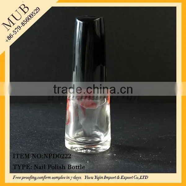 5/10ml glass empty nail polish bottles with different cap type