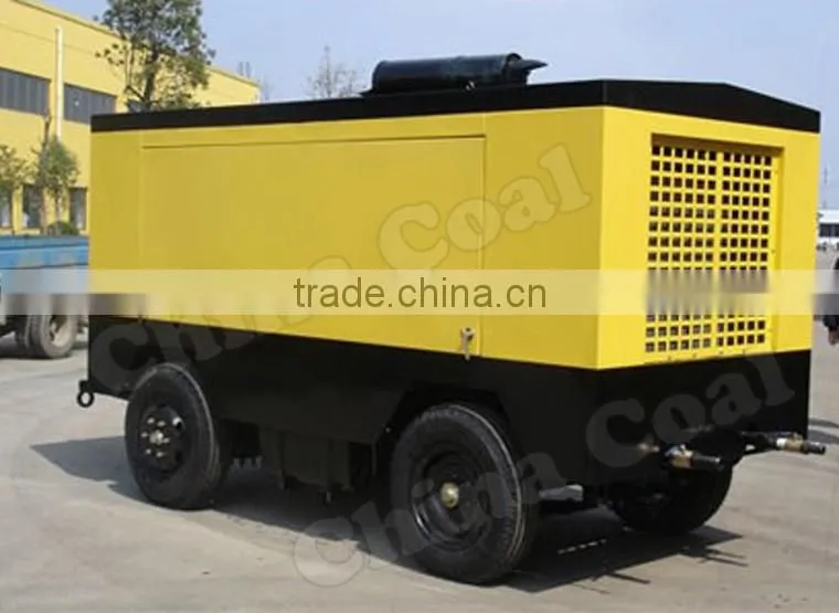 Mining Use Diesel Mobile Air Compressor With Best Price For Jack Hammer