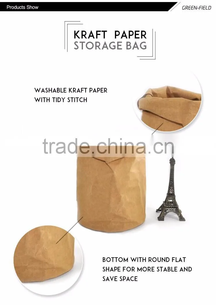 black washable paper storage bag,bulk buying washable paper bags