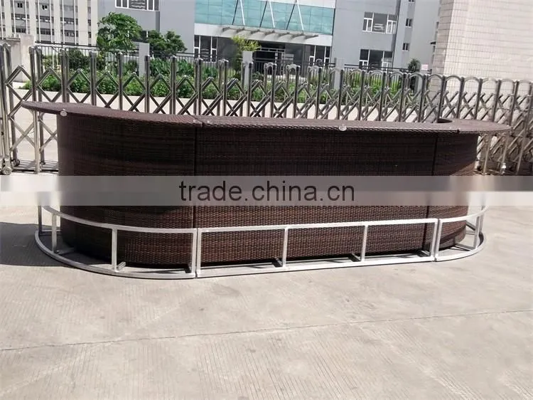 Luxury Bar Counter Rattan Bar Table