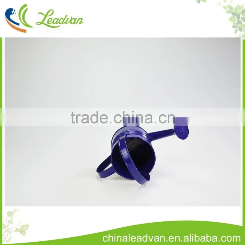 Colorful galvanized antique garden decorative small metal watering can made in china