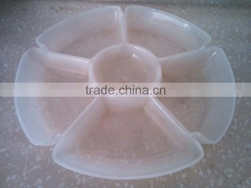 6 Compartments Food Serving Tray, Fast Food Tray, Snack Serving ray