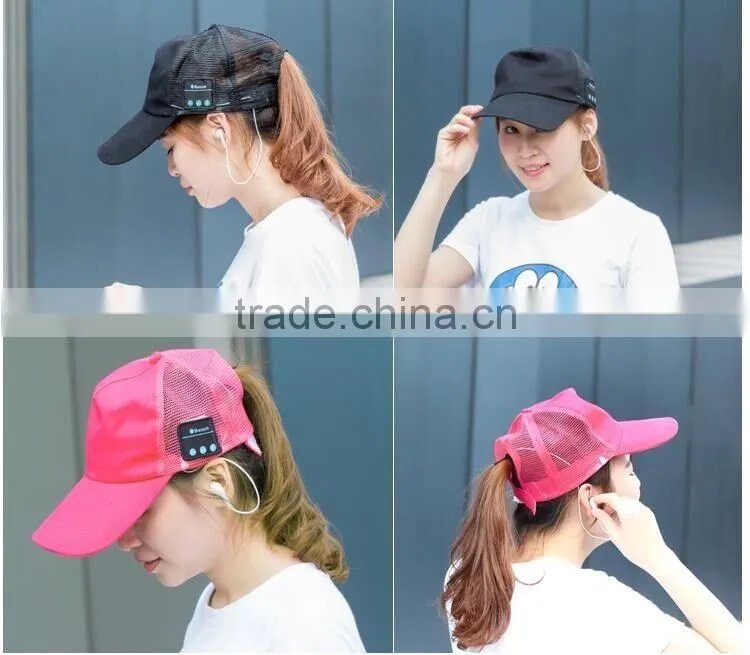Bluetooth Music Sunhat Mesh Cap Summer Sun Hat Fashion Smart Bluetooth Music Headset Hat Baseball Caps For Sale