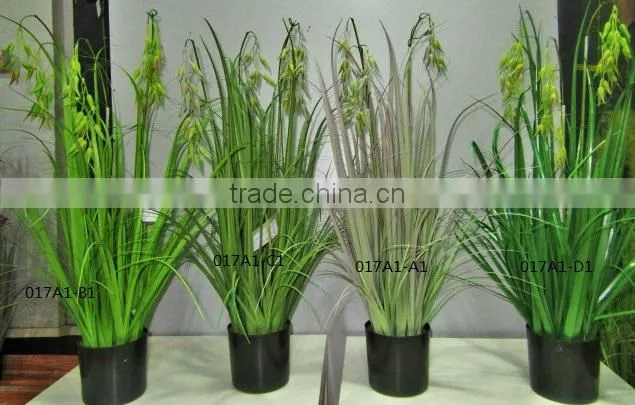 artificial onion grass,potted artificial grass,decorative artificial wheat grass