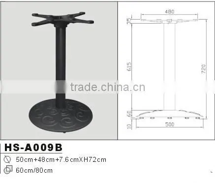 black cast iron table base for sale