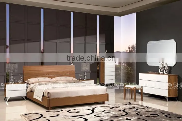 Latest Contemporary Wooden Platform Bed Designs Included Queen Size B-815