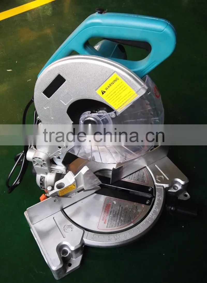255mm 10in 1650w Power Wood/Aluminum Cutting Cut Off Machine Portable Electric Compound Bench Miter Saw