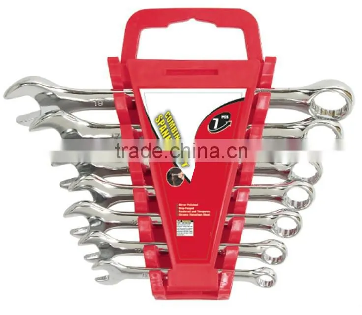 7 pcs Combination spanner set Wrench set 8-17mm