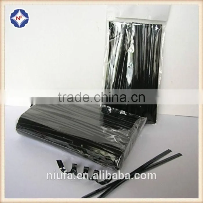 Light pink colored metallic twist tie roll for bamboo decoration candy lollipop food bag packaging