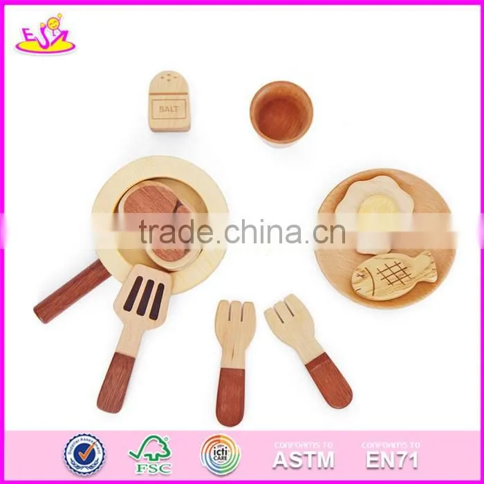 2017 New design simulation kids natural wooden birthday cake toy W10B180