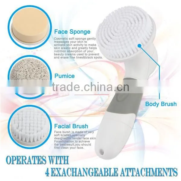 Electric Facial Cleansing Brush Skin Hard Cells Pumice Spa Massage