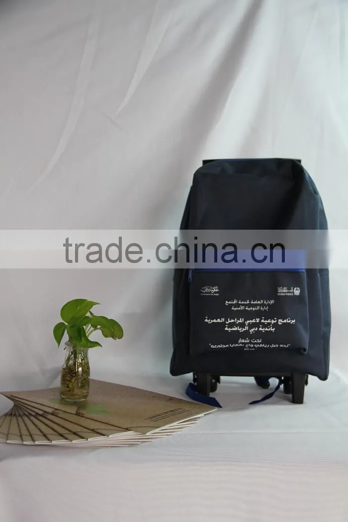 2015 Children,Kids Trolley School Bag with 600D Polyester