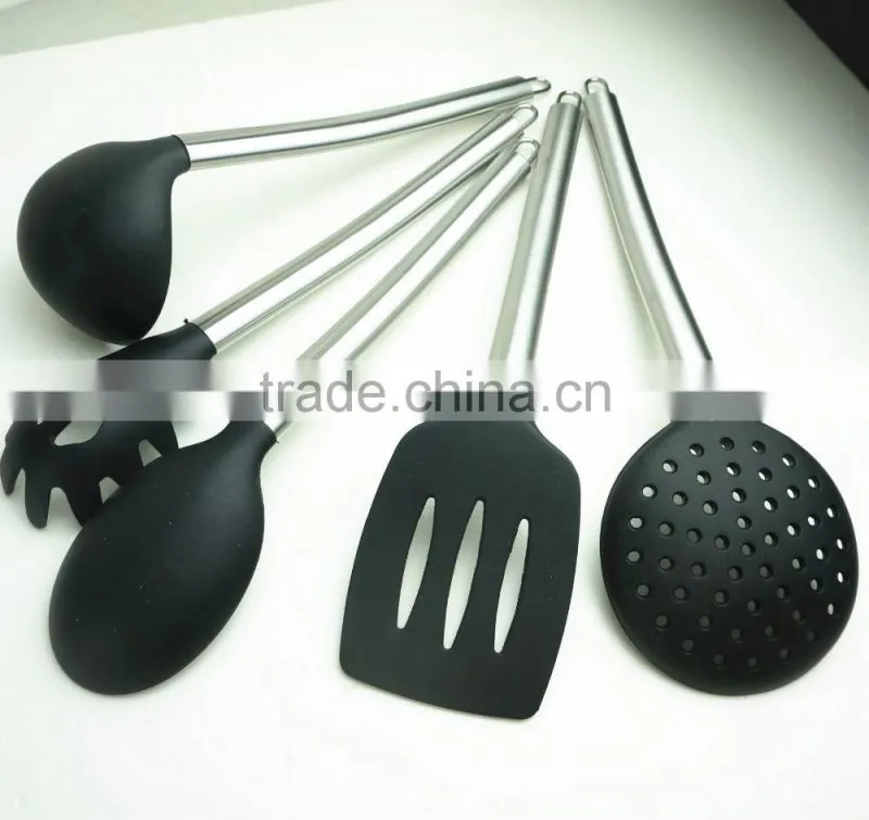33052 10-pcs silicone kitchen utensil with stainless steel handle