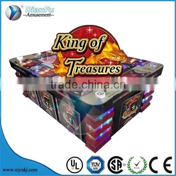 hot sell 2016 coin operated factory sale king of treasure plus 30% percentage hold fishing machine for sale