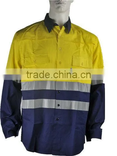 100% cotton mosquito repellent mining shirt for safety