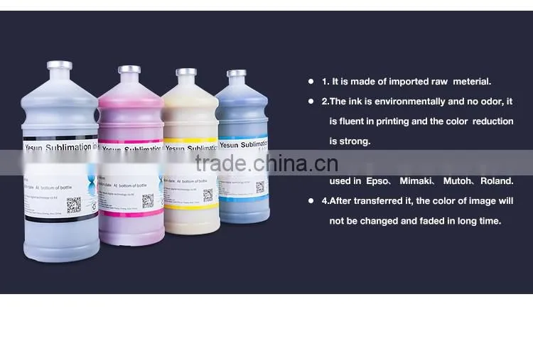 YESUN sublimation ink good weather resistance digital printing ink