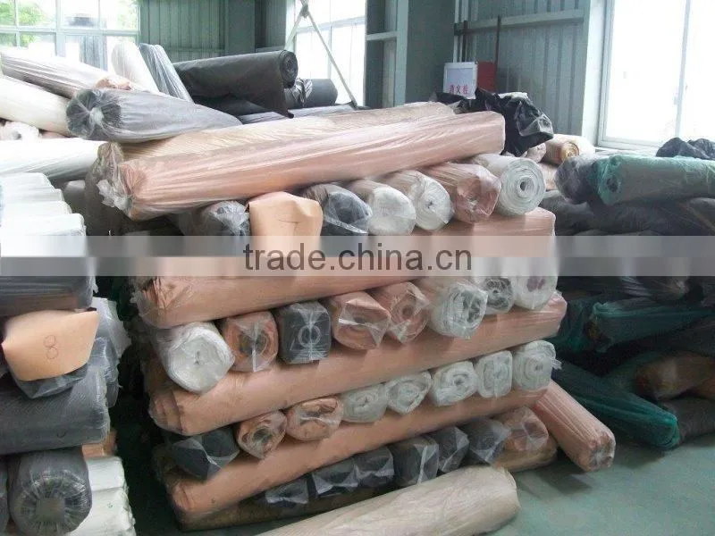 PU shoe lining leather stock lot, PU artificial leather stock lot for shoes linings