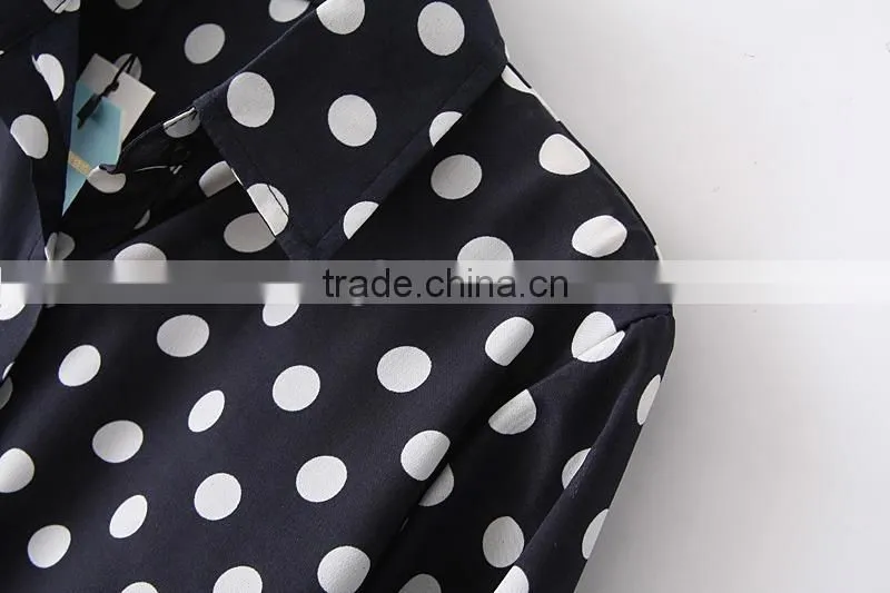 Latest Hot sell european summer 100% Cotton ladies New Design Ladies office t shirt 2015