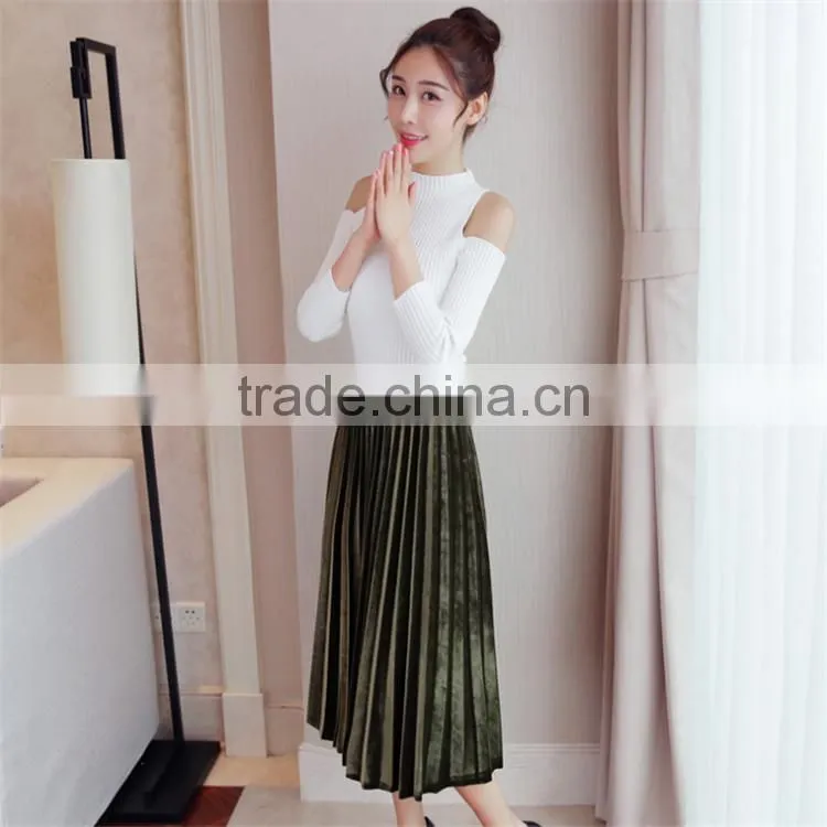 New hot style women's dress lady skirts Velvet skirts