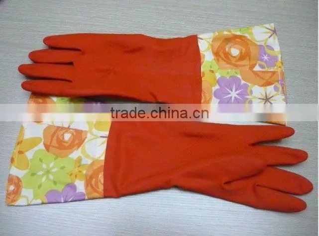 colored latex gloves