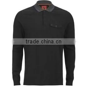 men's polo collar long sleeve tees sport polo t shirt for men