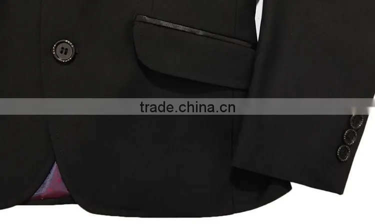 ELPA 2016 fashion NXB0040 Notch Lapel black boys formal suits kids school suits