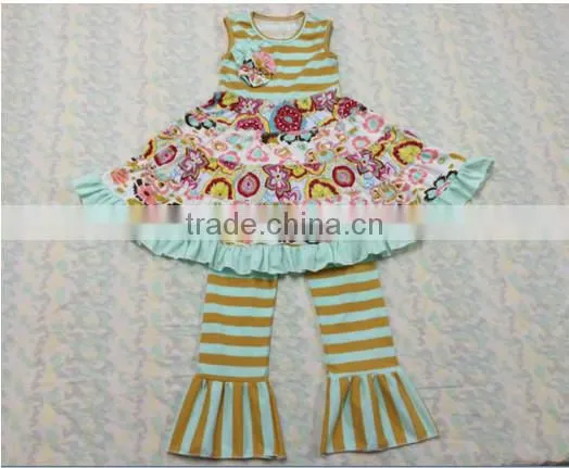 giggle moon remake lace elegant floral outfits Summer 2015Girls Cotton vintage Easter girl outfit for girl outfit