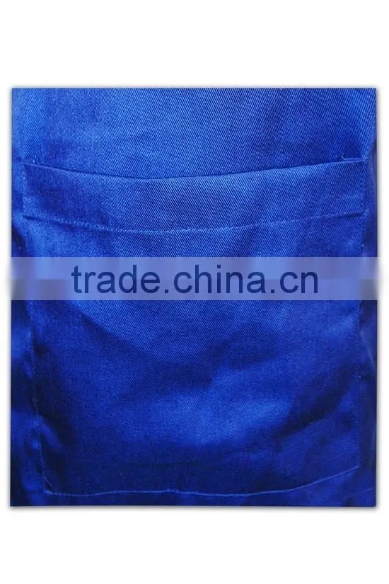 100% cotton canvas Apron Bule printing design kitchen cooking bib apron